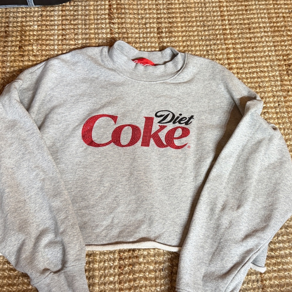Forever 21 Gray Diet Coke Sweater